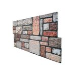 5 Adet (2,5M2) X Karma Taş Desenli 3 Boyutlu Renkli Strafor Köpük Duvar Kaplama Paneli (KR-301)