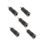 5 ADET 3.5 mm Erkek-6.3 mm Dişi Stereo GİTAR SAZ KEMAN Çevirici BÜYÜKDEN KÜÇÜĞE KALIN