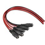 5 Adet 5.5x2.1mm Dc 12V Dişi Cctv LED Güç Kablosu