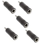 5 ADET 6.3 mm AUX SES 3.5 mm GİTAR ÇEVİRİCİ JACK Çeviri jak adaptör DÖNÜŞTÜRÜCÜ