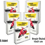 5 Adet A5 (15X21) Duvar Tipi Akrilik Broşürlük Standı - Evrak Rafı