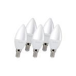 5 Adet Ack E14 Duylu 7 Watt Mum Ampul 6500K Beyaz Işık Yüksek Lümen