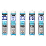 5 Adet Apel Genel Amaçlı Silikon Şeffaf 250 ml