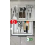 5 Adet Bade Xl Çekmece Içi Bıçaklık & Kaşıklık Organizer