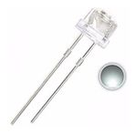 5 Adet - Beyaz Mantar Led 4.8mm Şeffaf