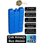 5 Adet Buz Aküsü 12 Saat Termal Soğutma Kamp Piknik Seyahat Yiyecek Içecek Çanta Soğuk Kutusu