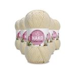 5 Adet Cotton Lüks Yelek Tunik Kazak Bluz Hırka Ipi Yünü Açık Bej 97543