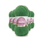 5 Adet Cotton Luks Yelek Tunik Kazak Bluz Hirka Ipi Yunu Yesil 97576