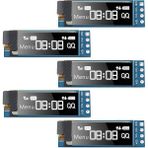 5 Adet Ekran Modülü 0.91 Inç Mavi Ekran Sürücüsü Dc 3.3V-5V (Beyaz) (Yurt Dışından) - Yazıcı Yedek Parça