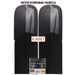 5 Adet Elbise Kılıfı Hurcu Dolap Düzenleyici Gamboç 60X100 Giysi Saklama Çantası
