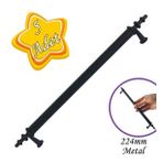 5 Adet Erciyes Kulp Siyah 224 Mm Kulp Mobilya Mutfak Dolabı Çekmece Dolap Kapak Kulpu Kulbu Metal Kulpları