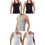 5 Adet Erkek Slim Fit Dar Kalıp Likralı Penye Sporcu Atleti(Rambo Atleti)