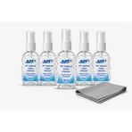 5 Adet Gözlük Camı Temizleme Spreyi -Bez Hediye Mikrofiber- Kamera Lensi Temizleme, Tv Ekranı Temizleme, 50ml