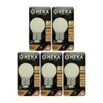 (5 Adet) Heka 6W (48W) 3000K (Sarı Işık) E27 Duylu Soft Led G45 Ampul