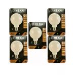 (5 Adet) Heka 9W (67W) 3000K (Sarı Işık) E27 Duylu (Kalın Duy) Led Glop G95 Ampul