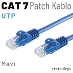 5 Adet Irenıs Cat7 Kablo Ethernet Network İnternet Lan Kablosu 3 Metre-mavi