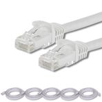 5 adet IRENIS CAT7 Kablo Ethernet Network İnternet LAN Kablosu 30 Metre Beyaz