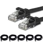 5 adet IRENIS CAT7 Kablo Ethernet Network İnternet LAN Kablosu 7.50 Metre Siyah