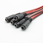 5 adet jak kablosu fiş güç kaynağı 5.5 * 2.1mm 12V DC konnektörler LED şerit ışık güvenlik kamerası