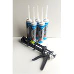 5 Adet Kahverengi Silikonize Mastik / Çekomastik (5X500 Gr.) + Silikon Tabancas