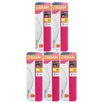 (5 Adet) Ledvance 7,5W Sarı Işık (2700K) E14 Duylu (İnce Duy) Led Ampul