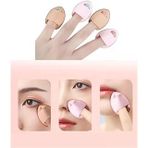 5 Adet Mini Kozmetik Puf Parmak Yüz Makyaj Sünger Concealer Göz Altı Kapatıcı