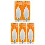 (5 Adet) Osaka 6W (50W) Günışığı (4000K) E14 Duylu (İnce Duy) Led Mum Ampul