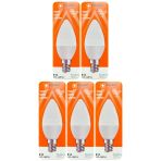 (5 Adet) Osaka 7W (50W) Sarı Işık (3000K) E14 Duylu (İnce Duy) Led Mum Ampul
