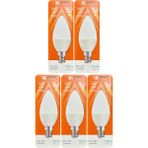 (5 Adet) Osaka 9W (70W) Sarı Işık (3000K) E14 Duylu (İnce Duy) Led Mum Ampul