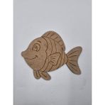 5 Adet Sevimli Balık Ahşap Boyama Okul Dıy Etkinlik Aktivite Sanat 15 cm x 12 cm