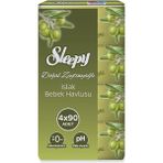 5 Adet Sleepy Islak Havlu Zeytinyağlı 4X90'LI