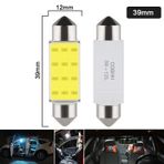 5 Adet Sofit Led Aydınlatma Tavan Plaka Oto İç Aydınlatma Süper Güçlü Beyaz Işık 39mm