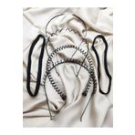 5 Adet Sporcu Sac Bandi, Zigzag,Tac Yaylil,Tac Tarakli Tac ,Duz Tel Tac Unisex Toka