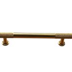 5 Adet T Bar (Tırtıklı Çubuk) Kulp Mobilya Mutfak Çekmece Kapak Kulbu Alüminyum Metal Siyah Boya (5, Altın Sarısı, 192mm)