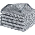 5 Adet Tel Temizlik Bezi - 20X20 cm Paslanmaz Metal Tel Temizlik Süngeri - Islak ve Kuru Kullanıma Uygun, Çizmeden Temizleyen Çok Amaçlı Tel Bez - Tencere, Tepsi, Fırın, Lavabo Temizliği Için