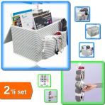 5 Adet Temiz Çorap Düzenleyici + Araç Bagaj Düzenleyici Bölmeli Organizer - 2Li Set Ulw5pl