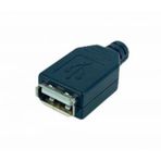 5 Adet Usb A Tipi Dişi Soket Lehimlenebilir Konnektör 4 Pinli