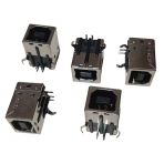5 Adet Usb B Tipi Dişi Konnektör Siyah Lehim Tip Yazıcı Kablosu Dişi Soket