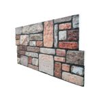 5 Adet X Karma Taş Desenli 3D Strafor Köpük Duvar Kaplama Paneli (446785824)