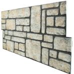 5 Adet X Karma Taş Desenli 3D Strafor Köpük Duvar Kaplama Paneli (446785829)