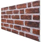5 Adet X Tuğla Desenli 3D Strafor Köpük Duvar Kaplama Paneli (446785541)