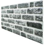 5 Adet X Tuğla Desenli 3D Strafor Köpük Duvar Kaplama Paneli (446785698)