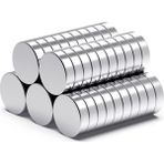 5 Adet, Yuvarlak Neodyum Mıknatıs, 10X3 Mm, Güçlü Magnet - Gümüş