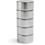 5 Adet - Yuvarlak Süper Güçlü Neodyum Mıknatıs, 20X10 Mm, (Çap: 20MM x Kalınlık 10MM)
