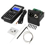 5 Bant Gitar Pick Up, F-5T Ekolayzer Dijital Tuner Aksesuarları Elektrikli Akustik Klasik Gitar Için LCD ekranlı