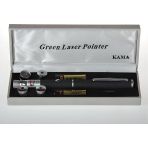 5 Başlıklı Yüksek Güçlü Yeşil Lazer Pointer – 5 Km Gece Menzilli Profesyonel Sunum Ve Gökyüzü Gözlem Lazer Kalemi