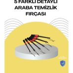 5 Boy Fırçalı Araba Temizlik Seti-Derin Temizlik Sağlayan Yumuşak Fırçalar - GMS3025-6943