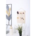 5 Cepli Havlur Kumaş Çok Amaçlı Askılı Duvar Tipi Dolap Içi Banyo Mutfak Düzenleyici Organizer 35x45
