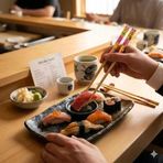 5 Çift Doğal Bambu Chopstick Seti | Çiçek Desenli Uzak Doğu Yemek Çubuğu | Sushi, Noodle Ramen İçin Yeniden Kullanılabilir Ekolojik Çubukla