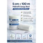 5 Cm X 100 M Hidrofil Sargı Bezi Pamuklu Gazlı Bez Yüksek Emici Sargı Bezi